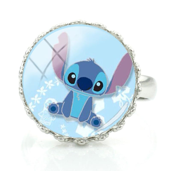 Blue Stitch Sitting Ring