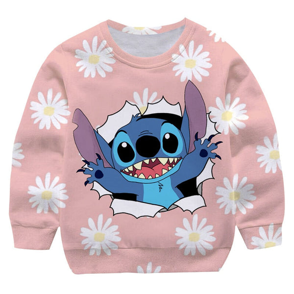 Child Hoodie Stitch Flowering