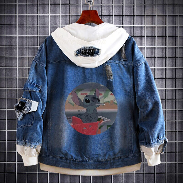 Stitch Jeans Jacket Waiting