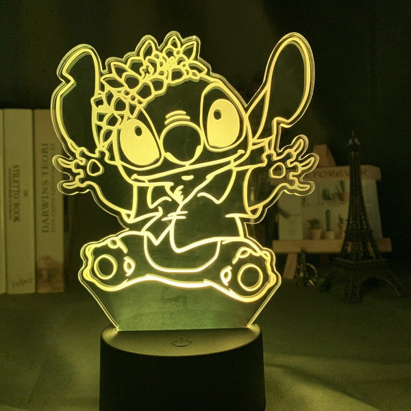 Stitch Lamp Crown of Flowers