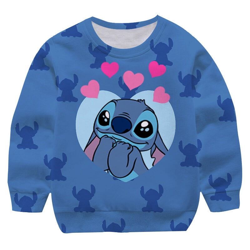 Child Hoodie Stitch Hearts