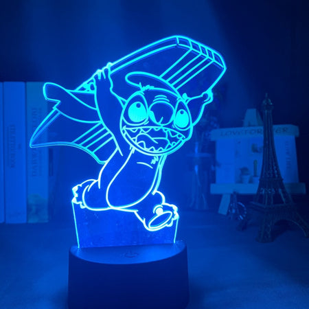 Stitch Surf Lamp